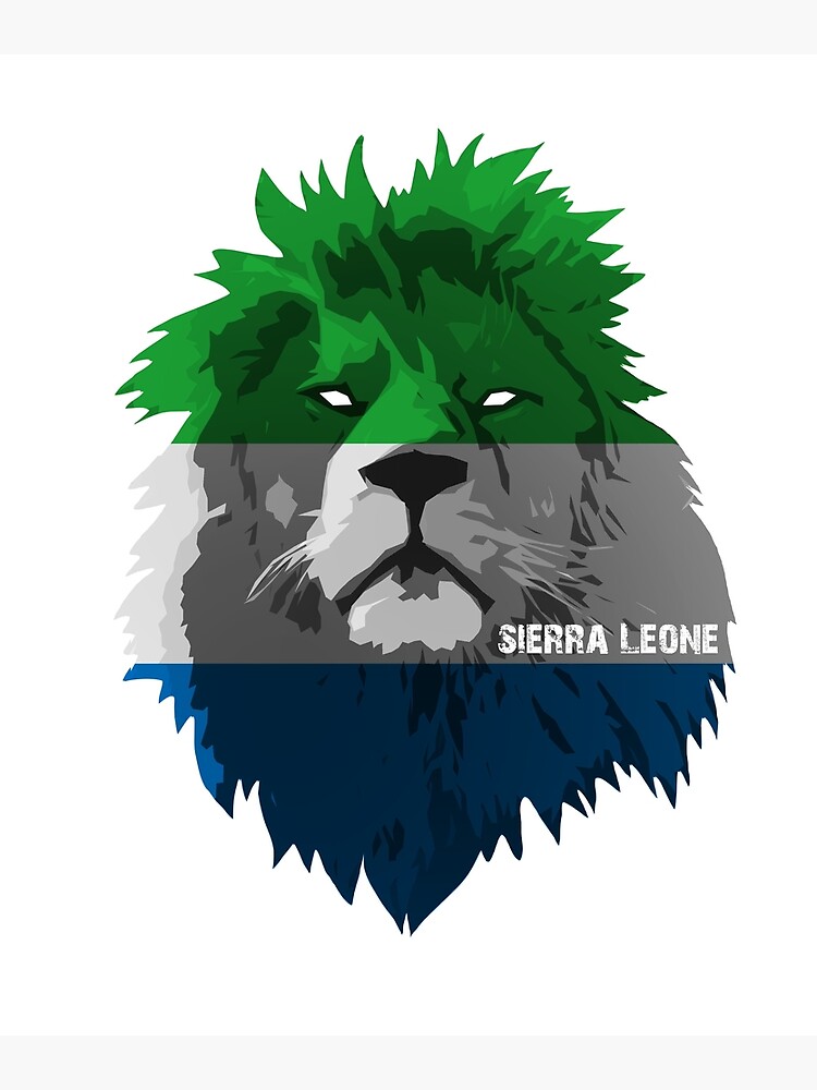 "Sierra Leone National Pride Lion" Poster for Sale by Domestic8edApe
