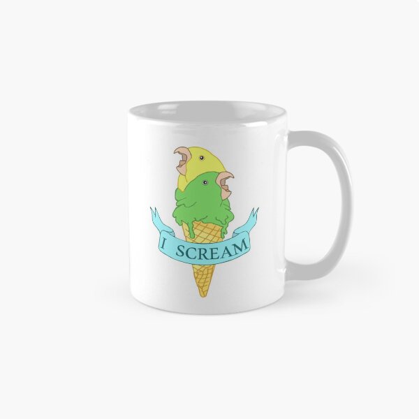 Item preview, I scream Ice cream Yellow and Green parrotlet designed and sold by FandomizedRose.