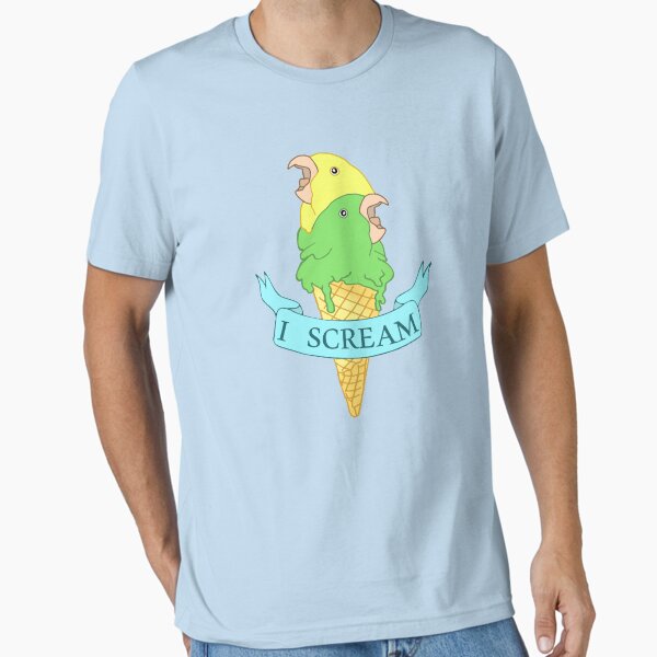 Item preview, I scream Ice cream Yellow and Green parrotlet designed and sold by FandomizedRose.