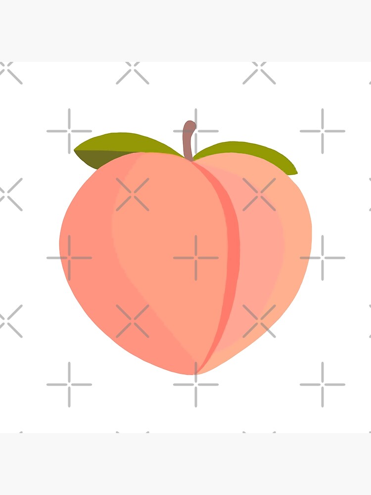 "Peach emoji " Poster for Sale by SplendidArt Redbubble