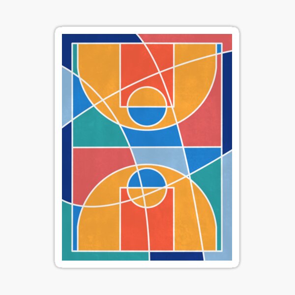 "Basketball Court" Sticker by FriendsList Redbubble