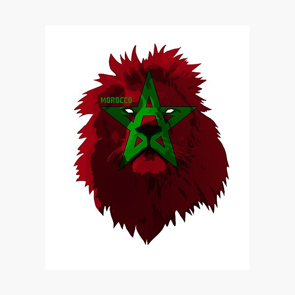 Impression photo « Maroc Lion National flag », par Domestic8edApe ...
