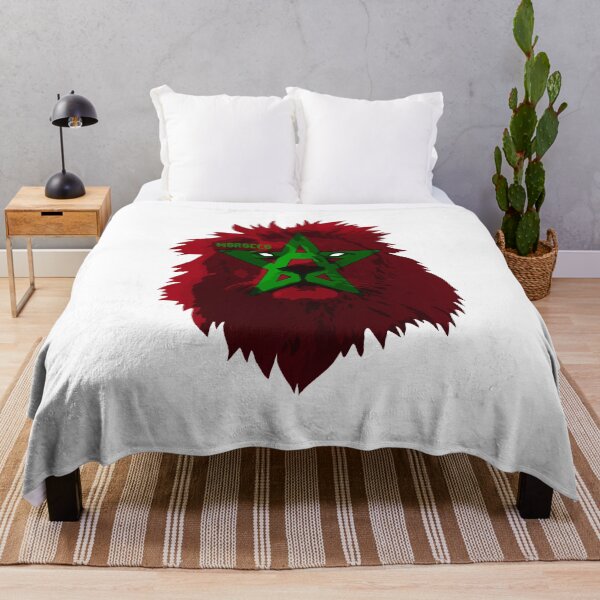 Item preview, Morocco Lion National flag designed and sold by Domestic8edApe.