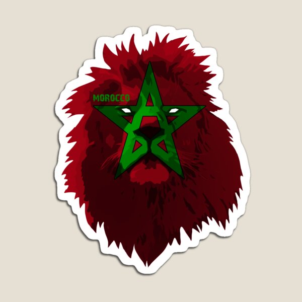 Item preview, Morocco Lion National flag designed and sold by Domestic8edApe.