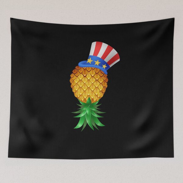Item preview, Swinger Upside Down Pineapple Uncle Sam Hat 4th of July designed and sold by LemoBoy.