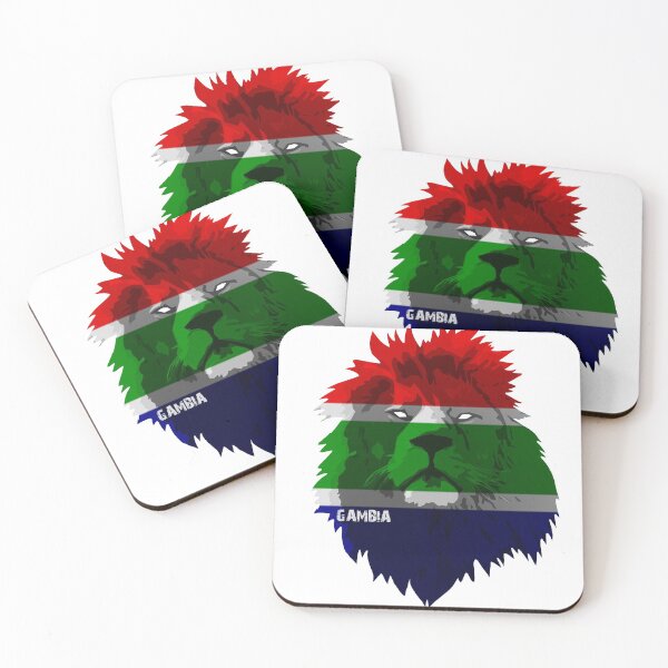 Item preview, Gambia Flag National Pride Lion designed and sold by Domestic8edApe.