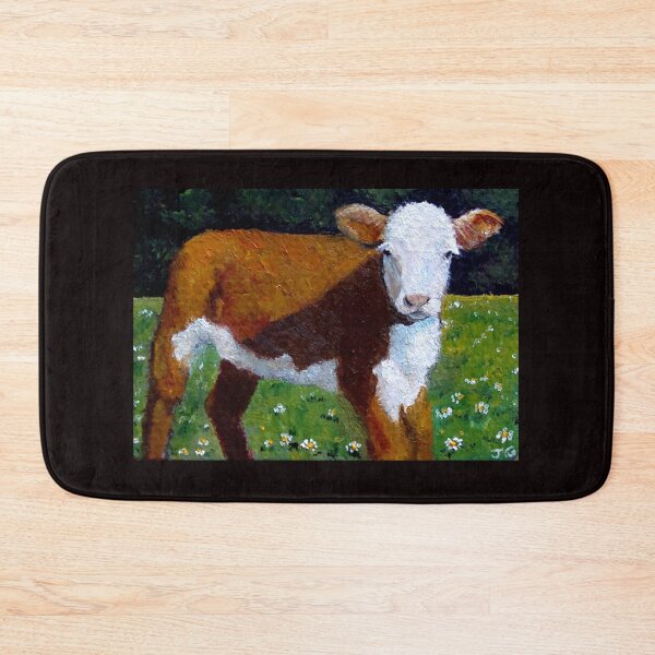 Item preview, Hereford Beef Calf, Painting, Sunshine, Farm Life designed and sold by JoyfulWhimsy.