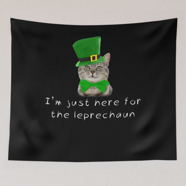 Item preview, Cat Leprechaun St Patricks Day designed and sold by wilsonellis.