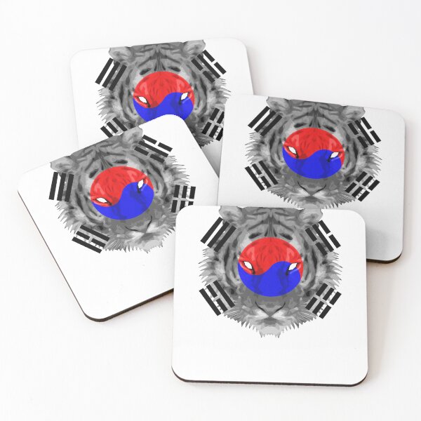 Item preview, South Korea Tiger Korean Nation Flag designed and sold by Domestic8edApe.