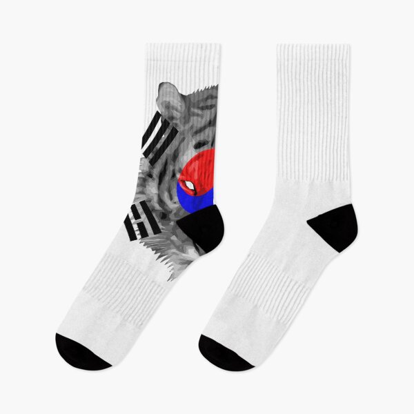 Item preview, South Korea Tiger Korean Nation Flag designed and sold by Domestic8edApe.