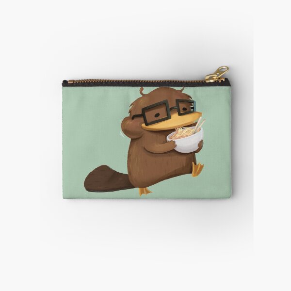 Item preview, Nerdy Platypus Eating Ramen designed and sold by Pameloo.