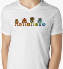 Samus, the cartridge years Men's V-Neck T-Shirt