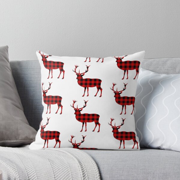 Item preview, Proud Deer Stag Lumberjack Plaid Red Flannel designed and sold by AntiqueImages.