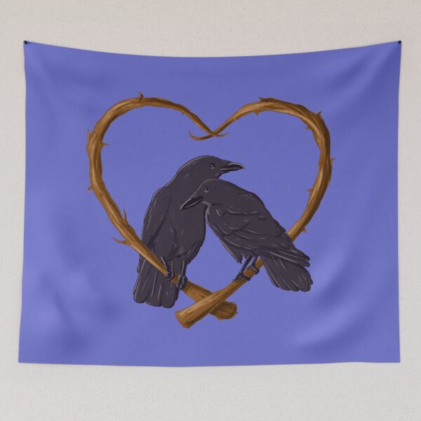 Item preview, Kissing Crows designed and sold by clevercreature.