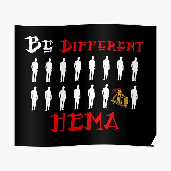 Kliniek Uitsluiten Ter ere van HEMA Be Different" Poster for Sale by MartialArtsNerd | Redbubble