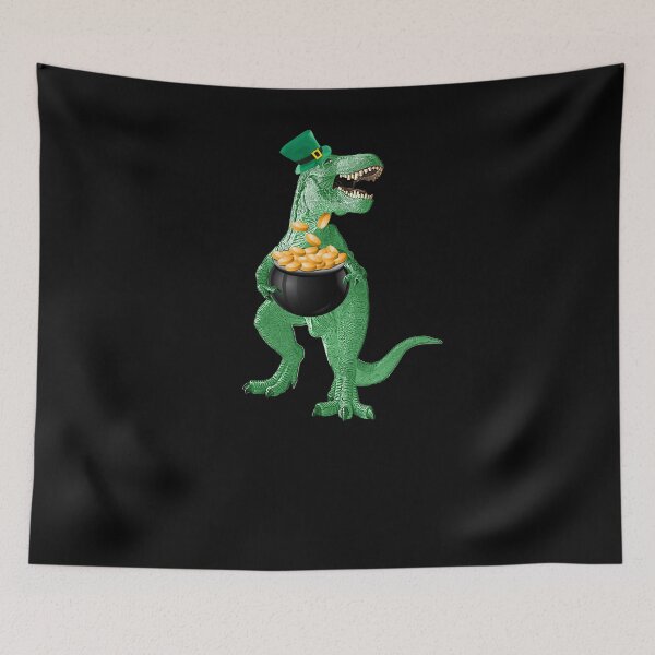 Item preview, Dinosaur T-Rex Gold St Patricks Day designed and sold by wilsonellis.
