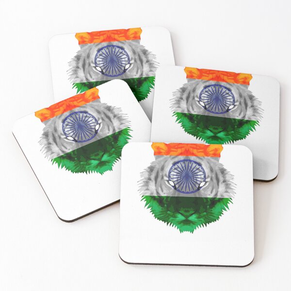 Item preview, India Flag Tiger designed and sold by Domestic8edApe.
