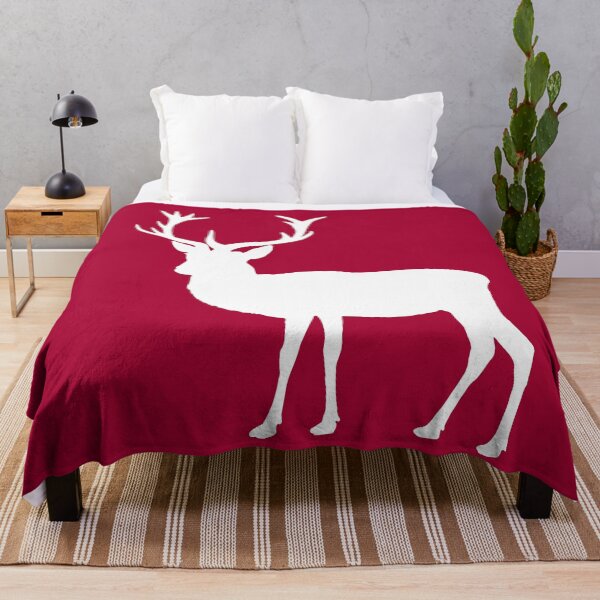 Item preview, Red Christmas Stag with Proud Antlers designed and sold by AntiqueImages.