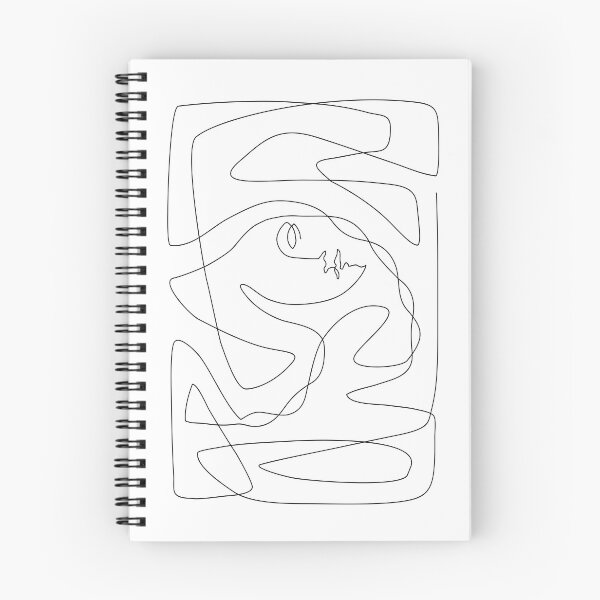 Item preview, Abstract Woman Face - One Line Art designed and sold by TheRedFinch.