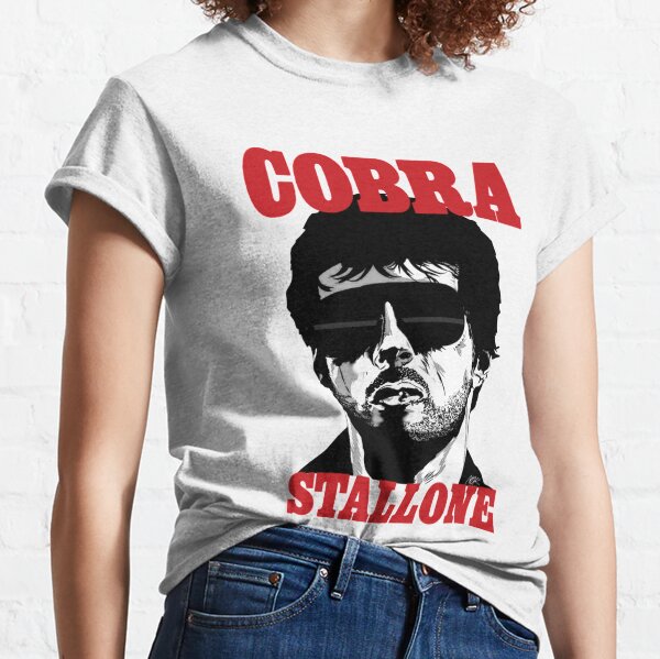 *NEW* The City Cobra Sylvester Stallone 80s Cult Action Movie T-Shirt -  Black