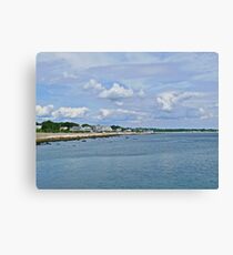 Summer Clouds Over Narragansett Beach Canvas Print