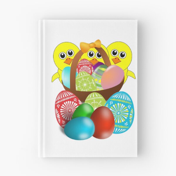 Item preview, Chick with Easter Eggs in Basket designed and sold by TigsArts.