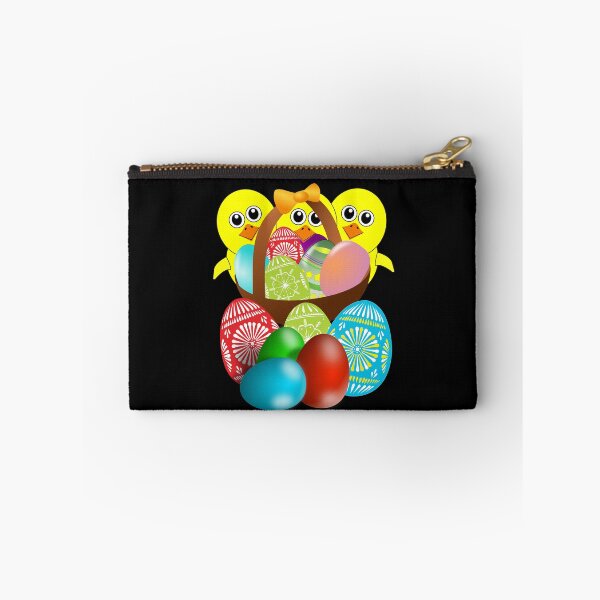 Item preview, Chick with Easter Eggs in Basket designed and sold by TigsArts.