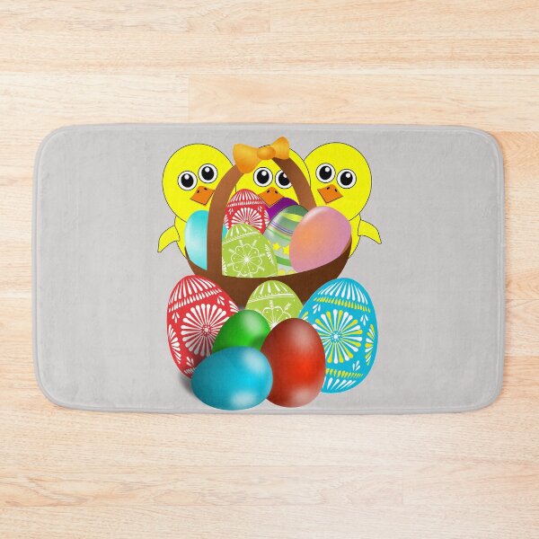 Item preview, Chick with Easter Eggs in Basket designed and sold by TigsArts.