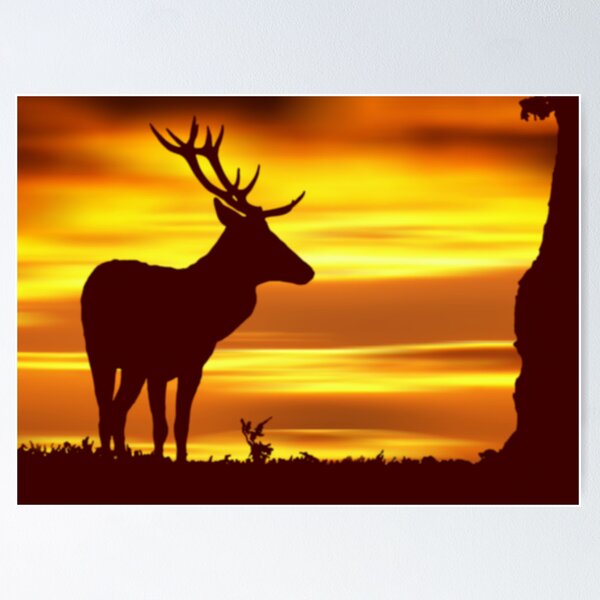 Item preview, Deer at Dusk designed and sold by davidelder.