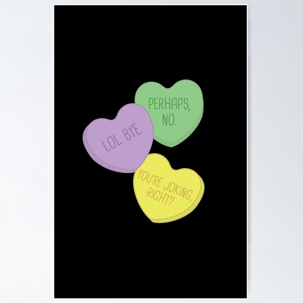Item preview, Rude Candy Hearts designed and sold by Paddock9Designs.
