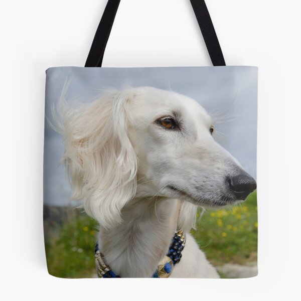 Item preview, Saluki, cream color, on look out. designed and sold by sandyprints.