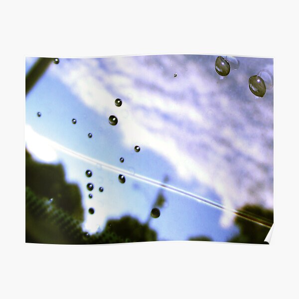 "Rear Window Rain" Poster