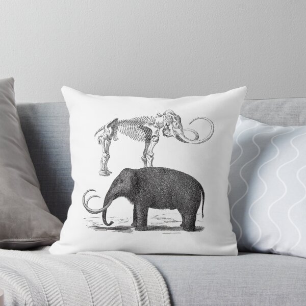 Item preview, Woolly Mammoth and Skeleton Prehistoric designed and sold by AntiqueImages.