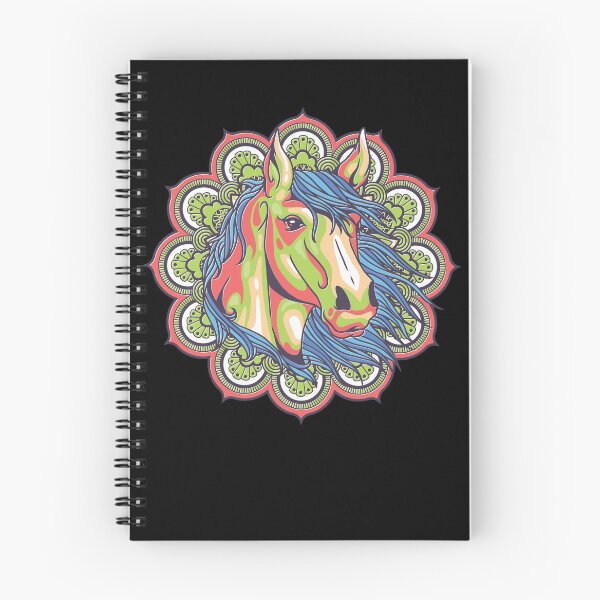 Item preview, Colored mandala horse riding designed and sold by AaaleXX.
