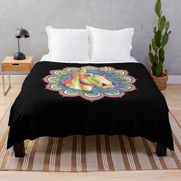 Item preview, Colored mandala horse riding designed and sold by AaaleXX.