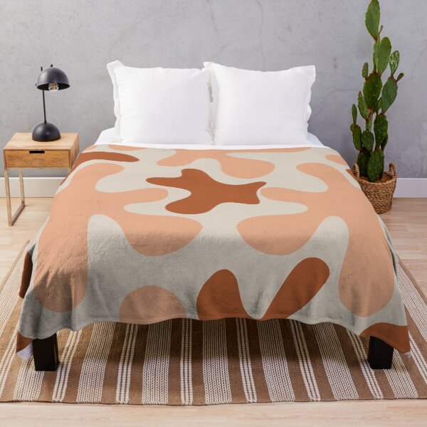 Item preview, Clay Time Abstract Pattern in Rust, Blush Salmon, and Taupe designed and sold by kierkegaard.