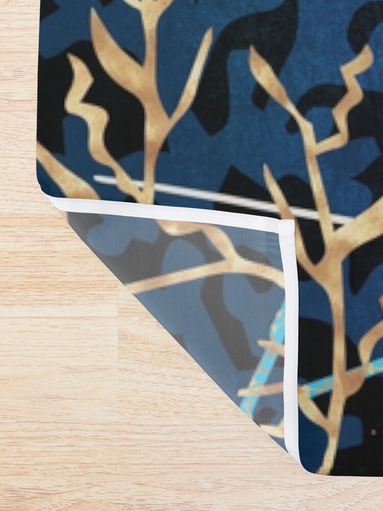 Alternate view of Metallic Stingray II Shower Curtain