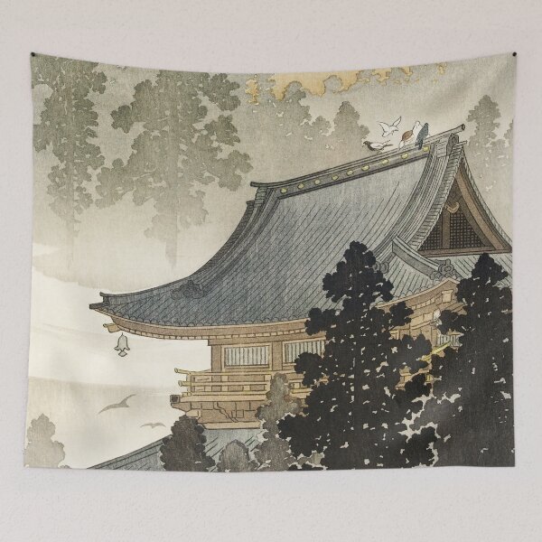 Item preview, Pagoda - Japanese Art 1900s designed and sold by pennyandhorse.