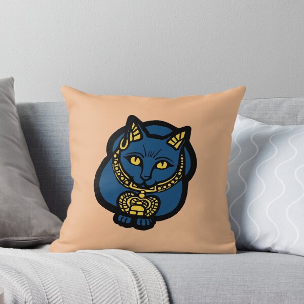 Item preview, Ancient Egyptian blue cat designed and sold by Alessia Delvecchio.