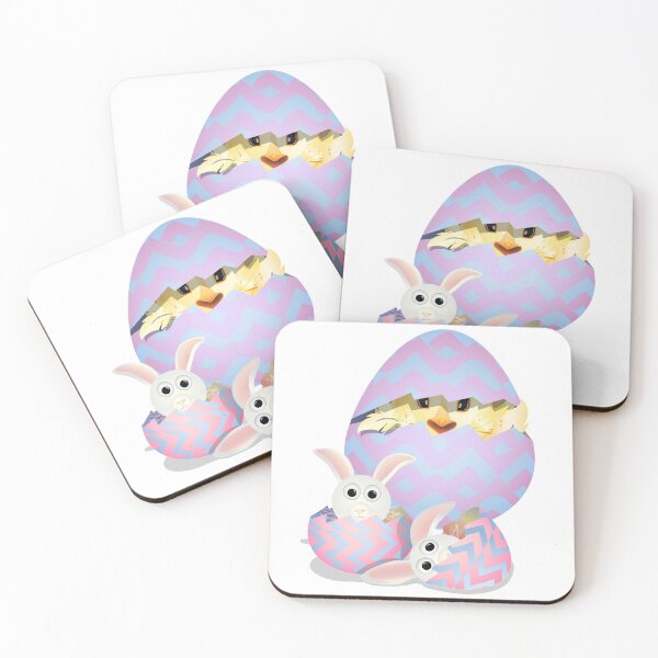 Item preview, Bunny with Chicks in Easter Eggs designed and sold by TigsArts.