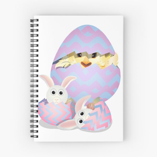 Item preview, Bunny with Chicks in Easter Eggs designed and sold by TigsArts.