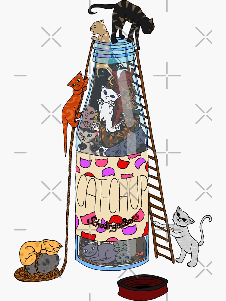 Thumbnail 3 von 3, Sticker, Cat-Chup designt und verkauft von Boxcats.
