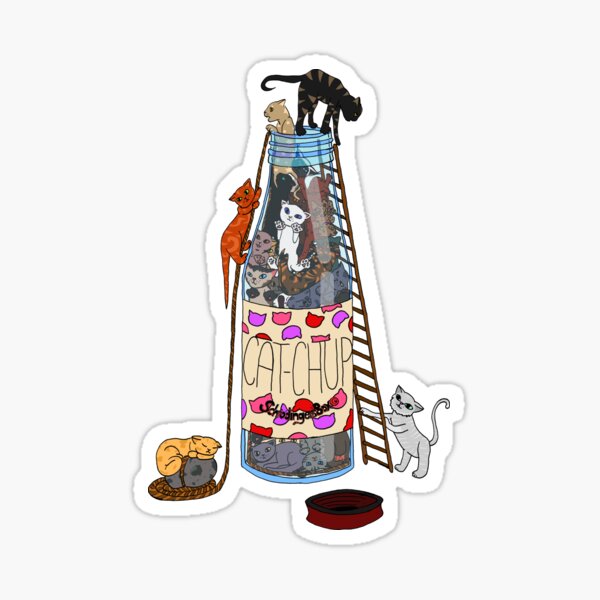 Cat-Chup Sticker