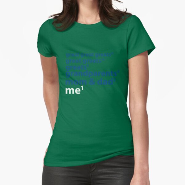 Me to the Power of 1 | Blue Fitted T-Shirt
