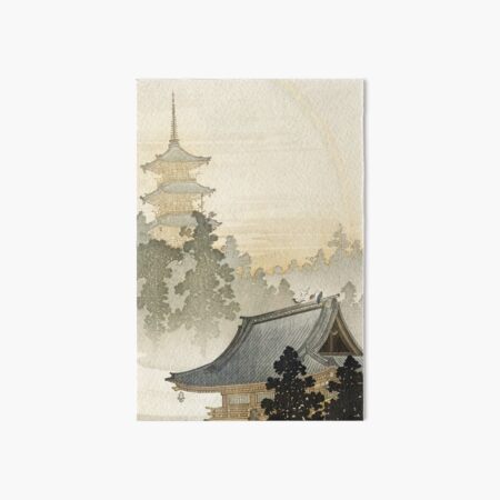 Pagoda - Japanese Art 1900s Art Board Print