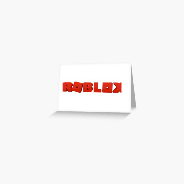 Roblox Logo Greeting Card By Xcharlottecat Redbubble - roblox pictures logo cute