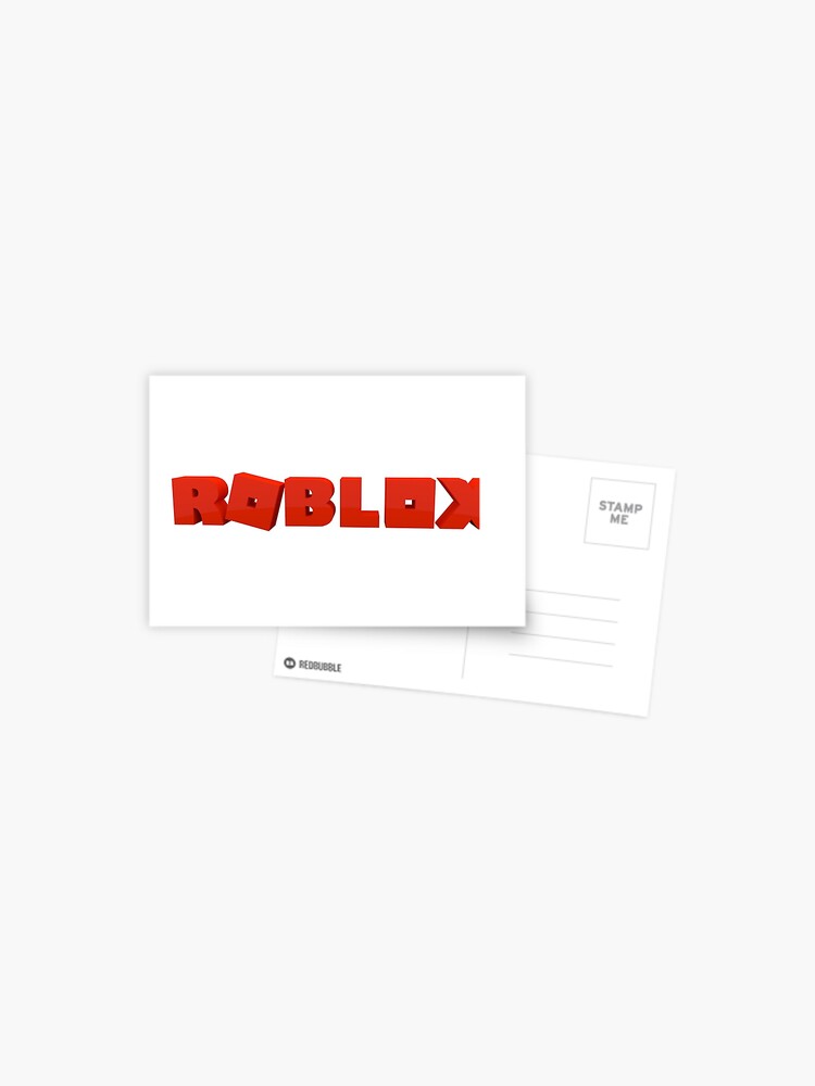 Roblox Logo Postcard By Xcharlottecat Redbubble - roblox logo stickers redbubble