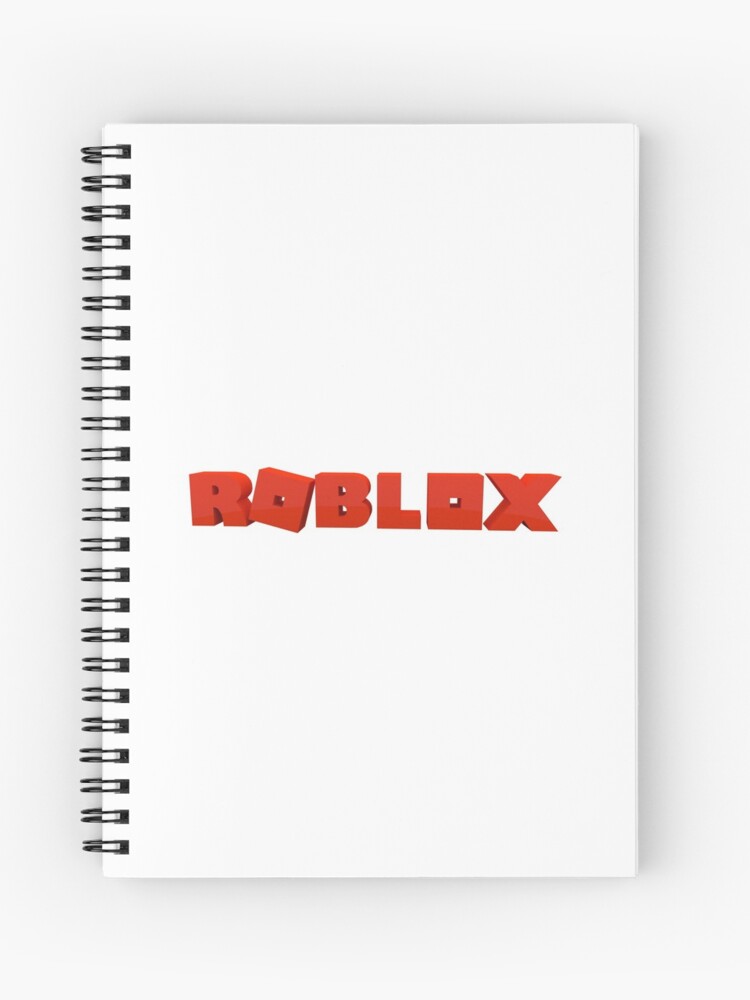 Roblox Logo Spiral Notebook By Xcharlottecat Redbubble - font roblox logo
