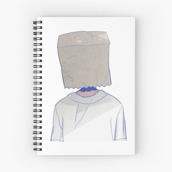 Item preview, Bag head - BAGMAN- Digital pencil drawing - Colour designed and sold by Gatsbird Design.