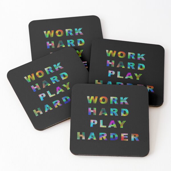 Item preview, Work Hard Play Harder designed and sold by iamhewho.